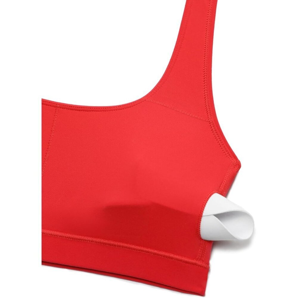 Halter Sports Bra Yoga Crop Top Women's Padded Open Back Low Impact Workout - Picture 5 of 5